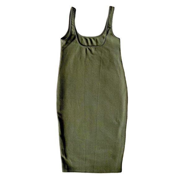 SHEIN Olive Green Pencil Style Tank Knee High Dress Size Small - Picture 1 of 4